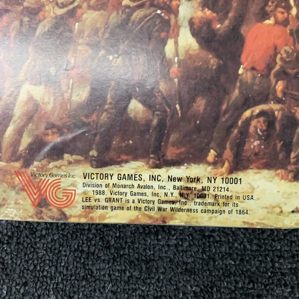 Lee vs. Grant: The Wilderness Campaign of 1864 (1988) Victory Games War Game